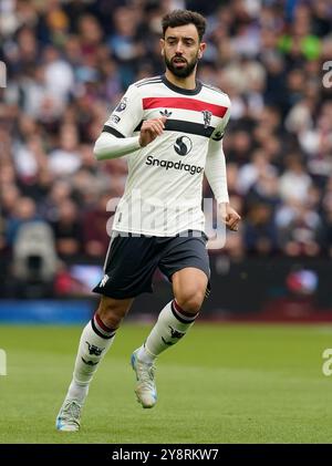 Birmingham, Großbritannien. Oktober 2024. Bruno Fernandes von Manchester United während des Premier League-Spiels im Villa Park, Birmingham. Der Bildnachweis sollte lauten: Andrew Yates/Sportimage Credit: Sportimage Ltd/Alamy Live News Stockfoto