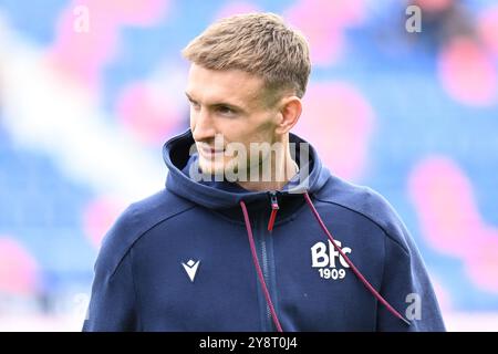 Stefan Posch (Bologna FC) beim Spiel Bologna FC gegen Parma Calcio, italienische Fußball-Serie A in Bologna, Italien, 06. Oktober 2024 Stockfoto