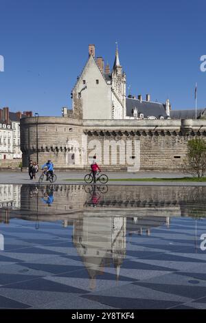 Schloss der Herzöge von Bretagne, Nantes, Pays de la Loire, Frankreich, Europa Stockfoto