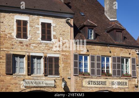 Architektur von Arbois, Département Jura, Franche-Comte, Frankreich, Europa Stockfoto