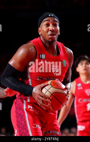 Chiba, Japan. Oktober 2024. Christopher Smith (Jets) Basketball : 2024-25 B.. LIGA B1 Spiel zwischen Chiba Jets und Utsunomiya Brex in der Lala Arena Tokyo-Bay in Chiba, Japan. Quelle: Naoki Nishimura/AFLO SPORT/Alamy Live News Stockfoto