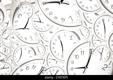 Droste-Effekt-Hintergrund mit unendlicher Taktspirale. Abstraktes Design für Konzepte in Bezug auf Zeit und Termin Stockfoto