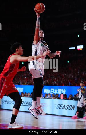 Chiba, Japan. Oktober 2024. Isaac Fotu (Brex) Basketball : 2024-25 B.. LIGA B1 Spiel zwischen Chiba Jets und Utsunomiya Brex in der Lala Arena Tokyo-Bay in Chiba, Japan. Quelle: Naoki Morita/AFLO SPORT/Alamy Live News Stockfoto