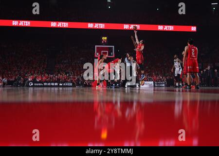 Chiba, Japan. Oktober 2024. Allgemeine Ansicht Basketball : 2024-25 B.. LIGA B1 Spiel zwischen Chiba Jets und Utsunomiya Brex in der Lala Arena Tokyo-Bay in Chiba, Japan. Quelle: Naoki Morita/AFLO SPORT/Alamy Live News Stockfoto