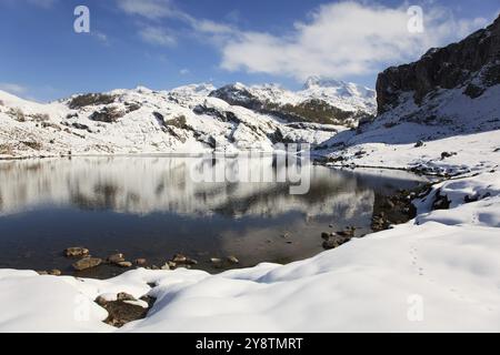 See La Ercina, Seen von Covandonga, Asturien, Spanien, Europa Stockfoto