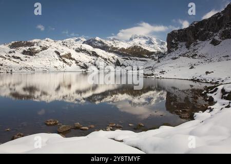 See La Ercina, Seen von Covandonga, Asturien, Spanien, Europa Stockfoto