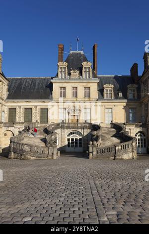 Schloss Fontainebleau, seine et marne, Ile de France, Frankreich, Europa Stockfoto