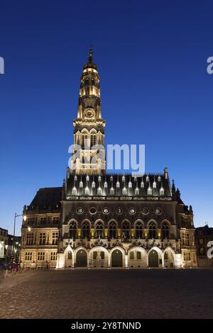 Rathaus, Place des Heros, Arras, Département Pas de Calais, Region Nord-Pas de Calais Picardie, Frankreich, Europa Stockfoto