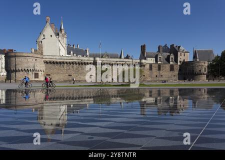 Schloss der Herzöge von Bretagne, Nantes, Pays de la Loire, Frankreich, Europa Stockfoto