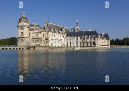 Schloss Chantilly, Picardie, Frankreich, Europa Stockfoto