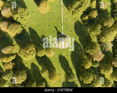 Deutscher Friedhof Aus Dem Zweiten Weltkrieg, La Cambe, Normandie, Frankreich, Europa Stockfoto