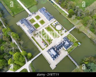 Schloss La Ferte-Saint-Aubin, Loiret, Centre-Val de Loire, Frankreich, Europa Stockfoto