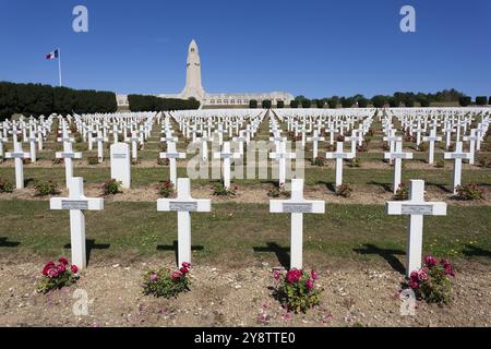 Nekropole Fleury devant Douaomont, Verdun, Lothringen, Frankreich, Europa Stockfoto