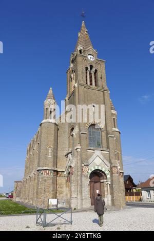 Kirche Eglise Notre Dame de Bon Secours, Dieppe, Cote d'Albatre, Haute-Normandie, Frankreich, Europa Stockfoto