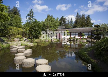 Japanischer Garten, Nantes, Pays de la Loire, Frankreich, Europa Stockfoto