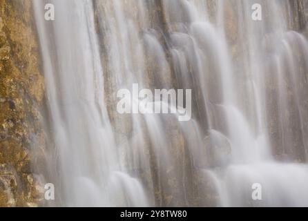 L'Eventail Wasserfall, Herisson Wasserfälle, Cascades du Herisson, Menetrux-en-Joux, Jura, Franche-Comte, Frankreich, Europa Stockfoto