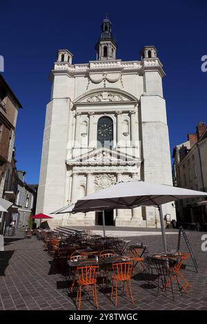 Kirche Saint Pierre, Saumur, Pays de la Loire, Maine-et-Loire, Frankreich, Europa Stockfoto