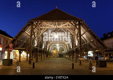 Place du Marche, Milly la foret, Essonne, Ile de France, Frankreich, Europa Stockfoto