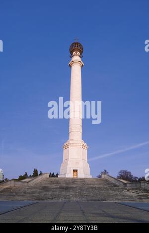 Entdeckerdenkmal, Palos de la Frontera, Huelva, Andalusien, Spanien, Europa Stockfoto