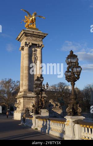 Alexander III Bridge, Paris, Ile de france, Frankreich, Europa Stockfoto