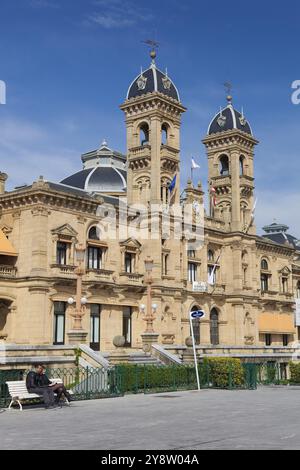 Rathaus von San Sebastian, Gipuzkoa, Spanien, Europa Stockfoto