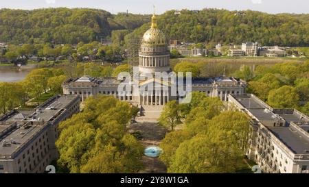 Die Hauptstadt von West Virginia erhalten etwas renoviert, Frühjahr 2019 Stockfoto