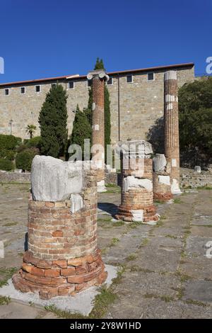 Ruinen Der Römischen Basilika, San Giusto, Triest, Friaul-Julisch Venetien, Italien, Europa Stockfoto