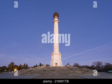 Entdeckerdenkmal, Palos de la Frontera, Huelva, Andalusien, Spanien, Europa Stockfoto