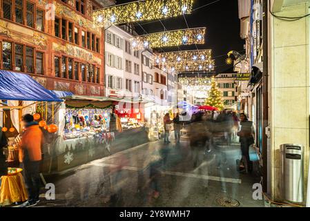 Weihnachtsmarkt Liestal, Kanton Baselland Stockfoto