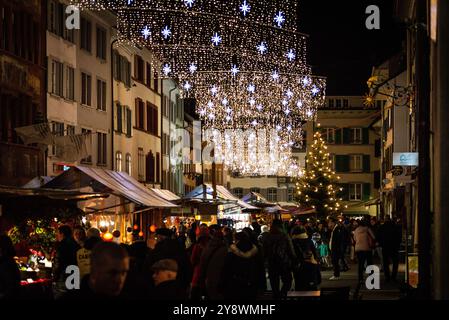 Weihnachtsmarkt Liestal, Kanton Baselland Stockfoto