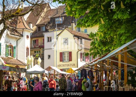 Warenmarkt Liestal, Kanton Baselland Stockfoto