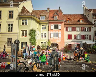 Flohmarkt Liestal, Kanton Baselland Stockfoto