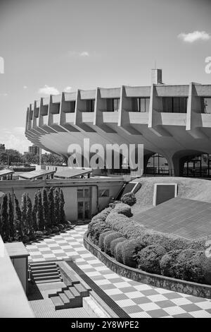 Yoyogi-Nationalstadion (国立代々木競技場), entworfen von Tange Kenzō, 1964; Shibuya, Tokio, Japan Stockfoto