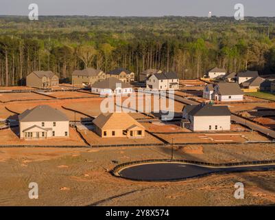 Neu errichtete Häuser, Covington, Georgia, USA Stockfoto