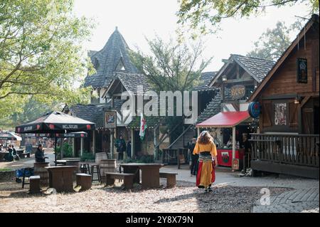 Mittelalterliches Texas Renaissance Festival Stockfoto