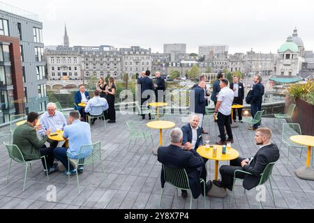 Die Dachterrasse in der Aberdeen Art Gallery, Schottland Stockfoto