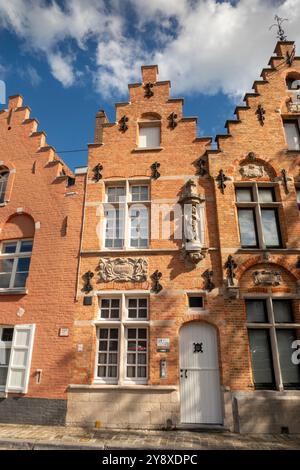 Belgien, Flandern, Brügge, Potterierei, historisches Kanalhaus Stockfoto