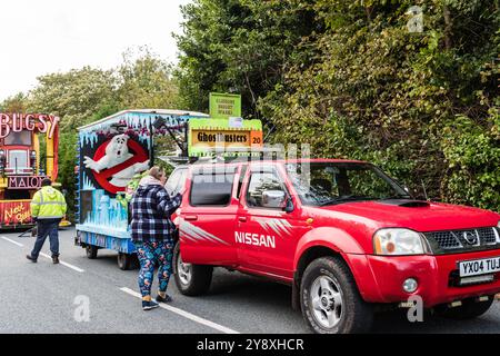 Budleigh Herbstkarneval. Bereit für den Start. Stockfoto