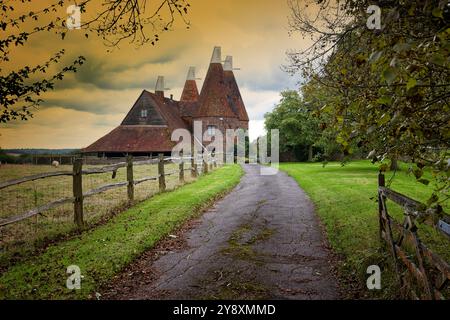 Die Oasts in Chiddingstone in Kent England, Großbritannien Stockfoto