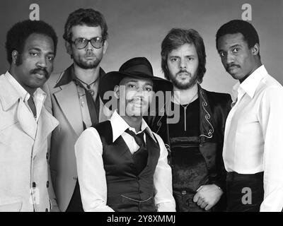 Britischer Pop, Soul-Band „Hot Chocolate“ 1976 Stockfoto