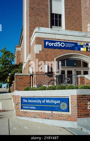 Joan and Sanford Weill Hall, Sitz der Gerald R. Ford School of Public Policy, auf dem Campus der University of Michigan, Ann Arbor Michigan Stockfoto