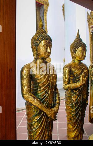 Wat Pho, auch Wat Po, ist ein buddhistischer Tempelkomplex im Bezirk Phra Nakhon in Bangkok, Thailand. Auch bekannt als der Tempel des liegenden B Stockfoto