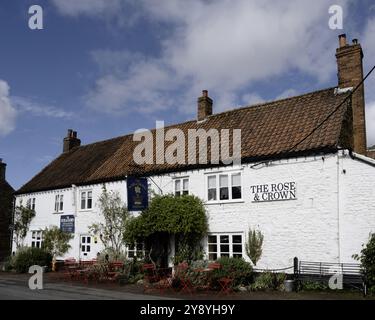 The Rose and Crown Freehouse - Public House - Old Church Road, Snettisham, Norfolk, England, Großbritannien Stockfoto