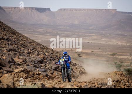 30 MAIO Antonio (PRT), Yamaha WRF 450 Rally, RallyGP, Action während der ersten Phase der Rallye du Maroc 2024, 5. Runde der FIA W2RC 2024, am 7. Oktober 2024 in Zagora, Marokko - Foto Frédéric Le Floc'h / DPPI Stockfoto