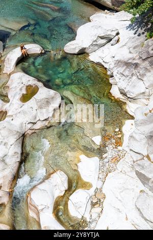 Valle Verzasca: Smaragdjuwel der Schweiz Stockfoto