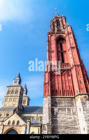 Sint Jaanskerk, Kirche Sant John, und Basiliek van Sint Servaas, Basilika St. Servatius, Maastricht, Niederlande Stockfoto