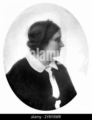 Barbara Bodichon. Porträt der englischen Künstlerin und Pädagogin Barbara Leigh Smith Bodichon (* Barbara Leigh Smith, 1827–1891), um 1857/8 Stockfoto