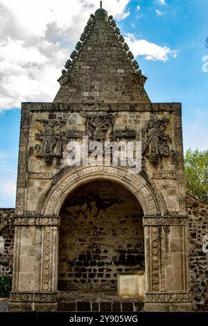 Eine alte Kapelle im Calpan Exvent. Stockfoto