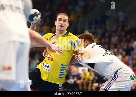 JURI Knorr (Rhein-Neckar Loewen) Rhein-Neckar Loewen vs HSV Hamburg, Handball, 1. Bundesliga, 07.10.2024 Foto: Rene Weiss/Eibner Stockfoto