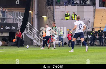 Göteborg, 18. September 2024. Moment im Spiel zwischen GAIS und Malmö FF in der schwedischen Fußballliga. Endergebnis: 0-0. Stockfoto